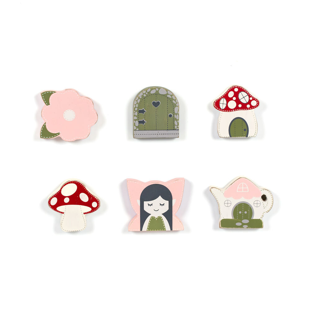 Fairy Garden Wooden Shapes Set of 6