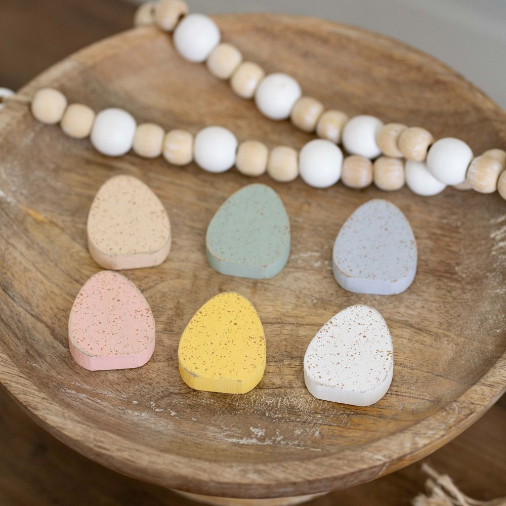 Cottontail Collection Wood Shapes - Robin Eggs Design