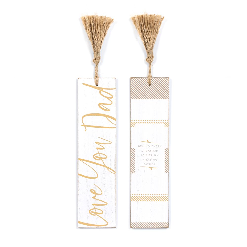 Reversible Wood Bookmark - Love Dad
