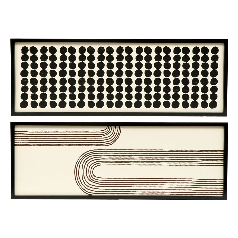 47x17 Reversible Wood Wall Sign - Arch & Dots