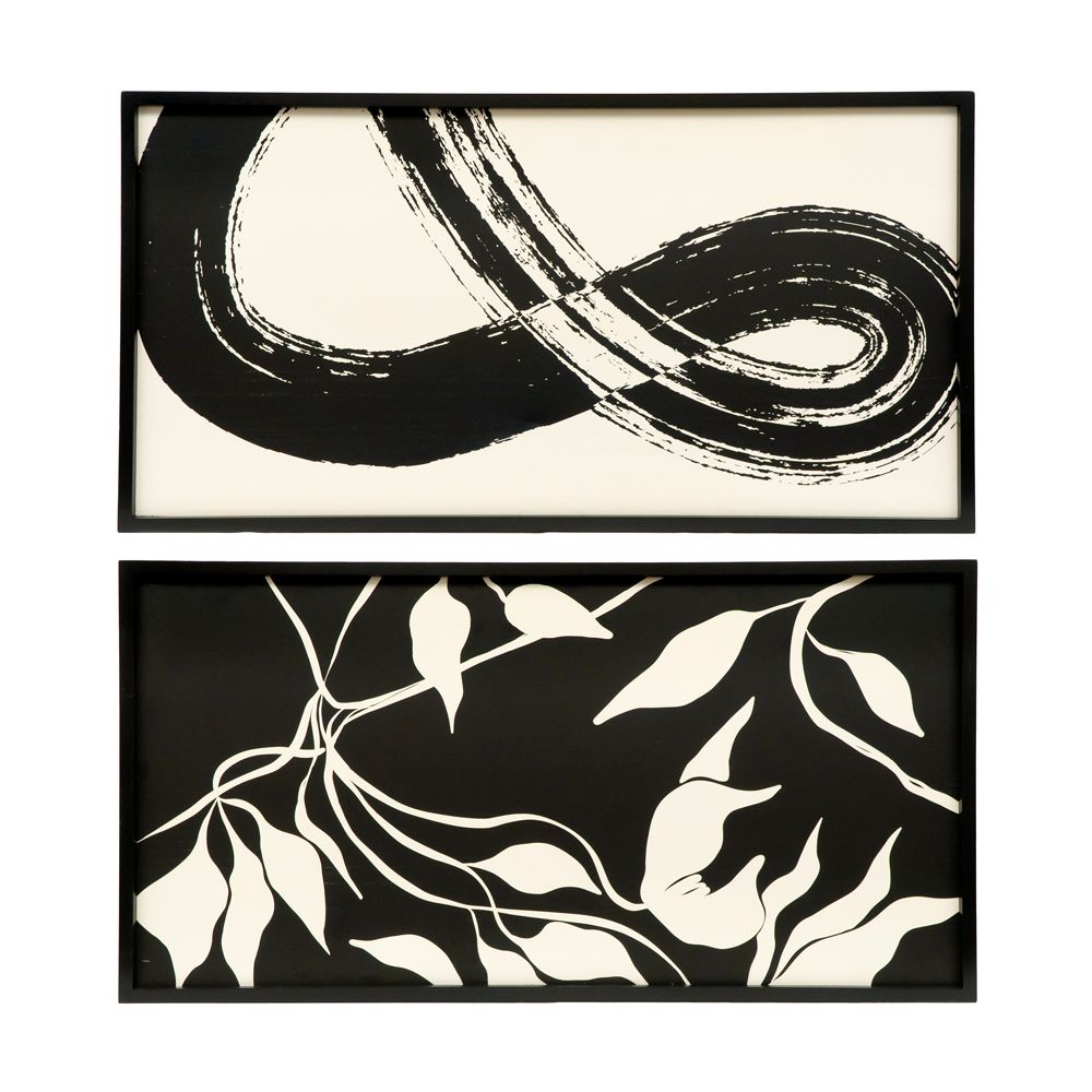 24x47 Reversible Wood Frame Sign - &/LEAVES Design