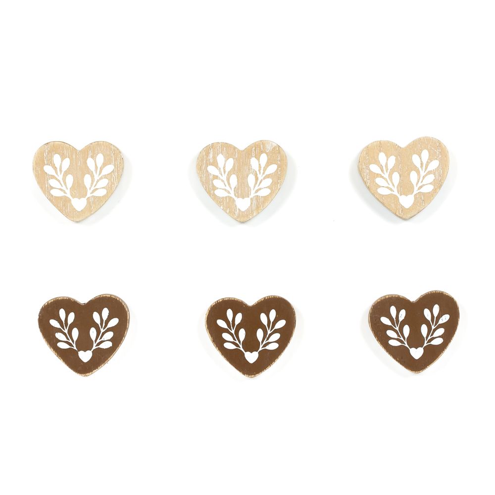 Wood Heart Shapes Craft Set - Multicolor