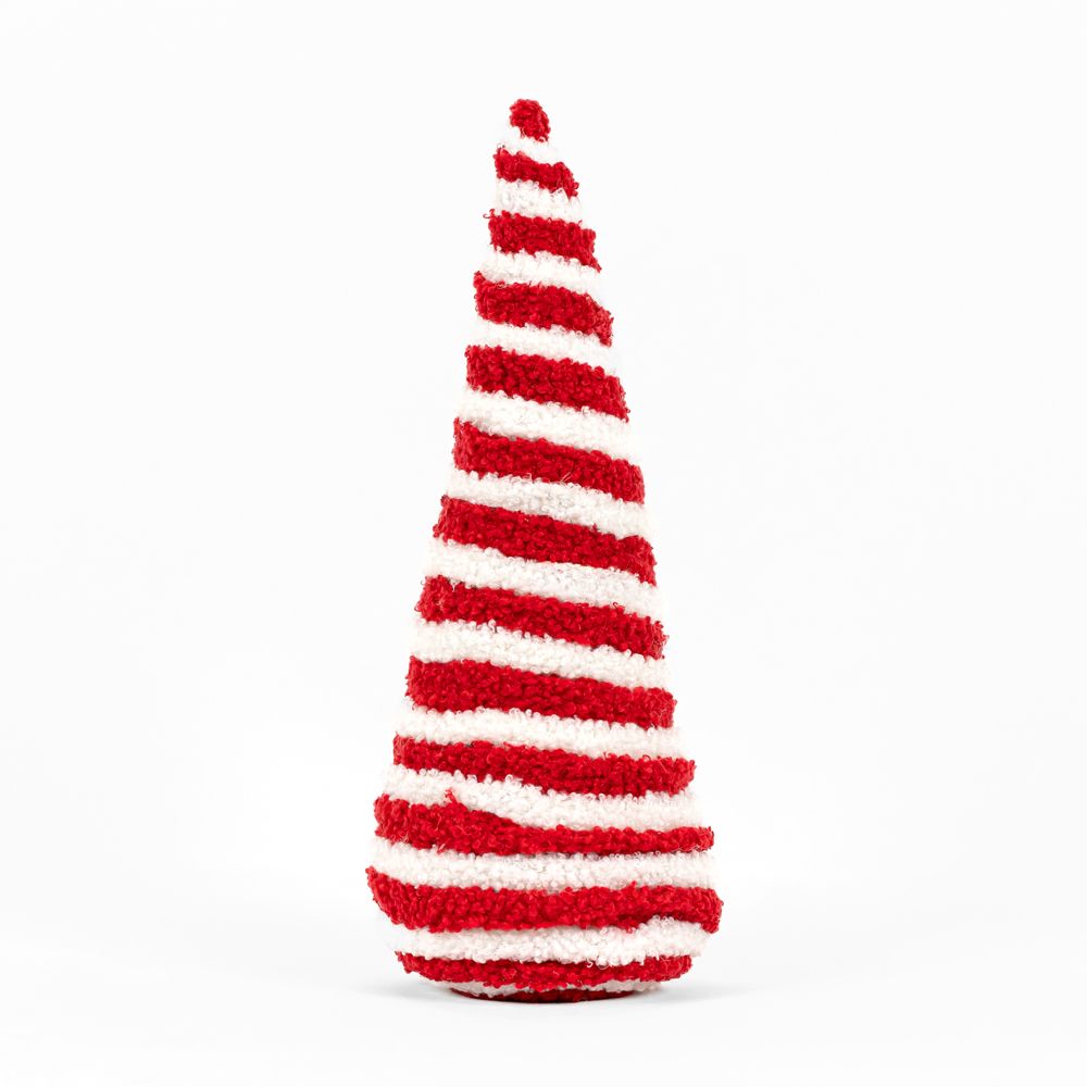 4x12x4 Yarn Tree - Red & White Candy Cane Lane