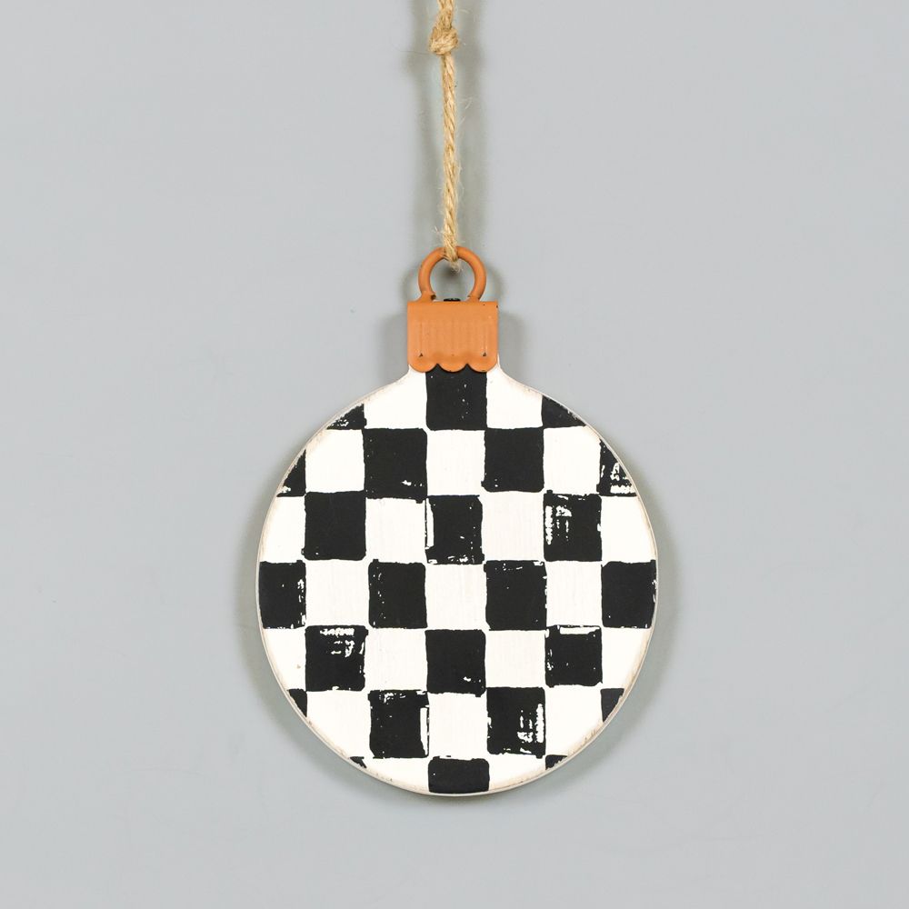 Dwella Decor Christmas Ball Wood Ornament
