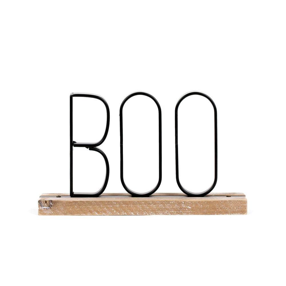 Dwella Decor Halloween BOO Wood Table Sitter