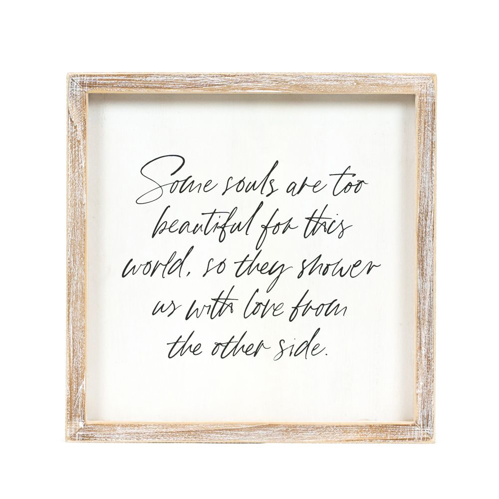 Souls Wood Frame Sign - Remembrance Decor