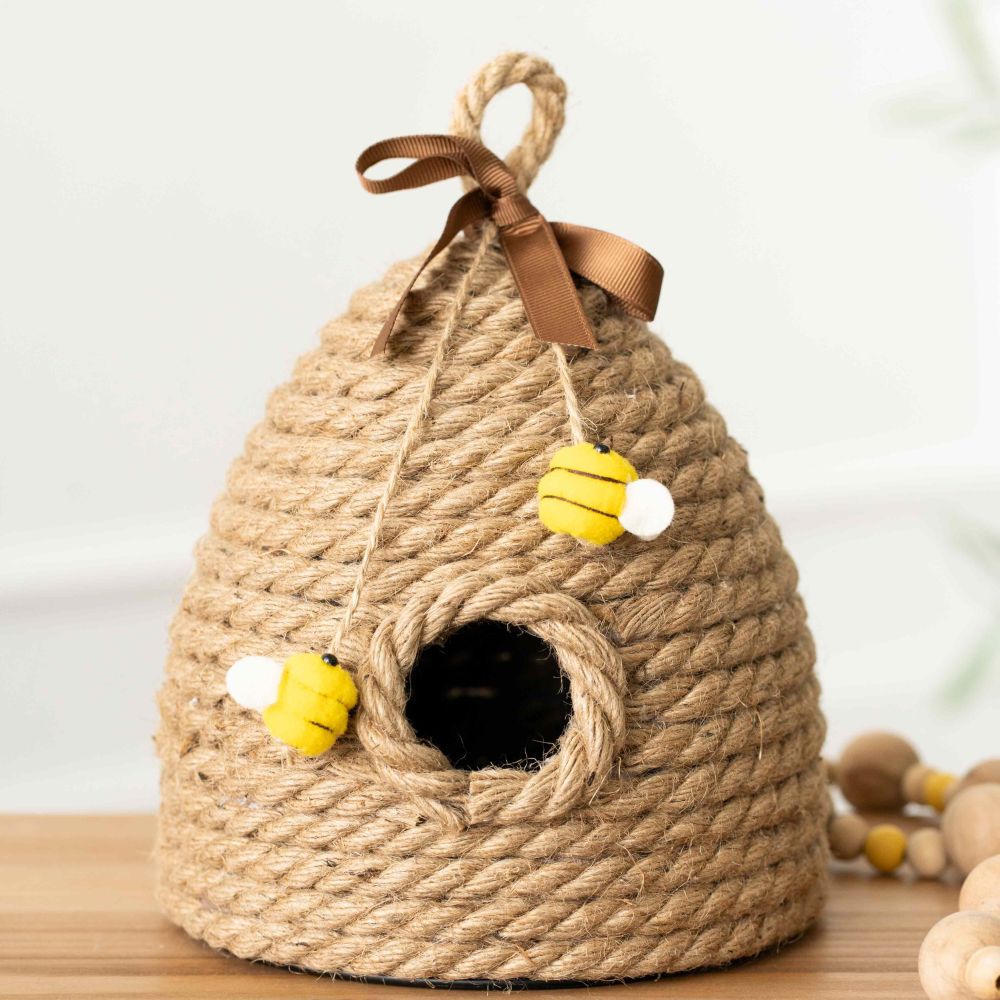 Multicolor Jute Bee Hive Decor