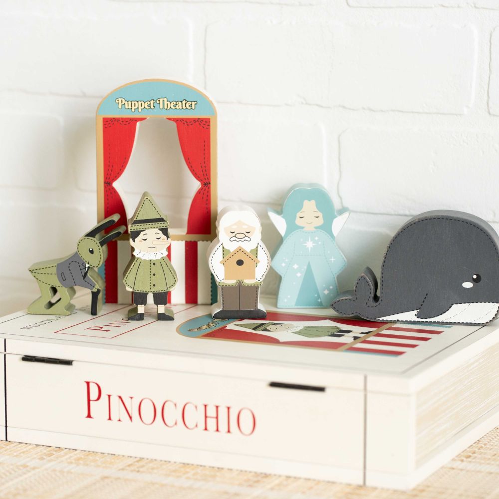 Pinocchio Wooden Storybook Set - 7 Pieces