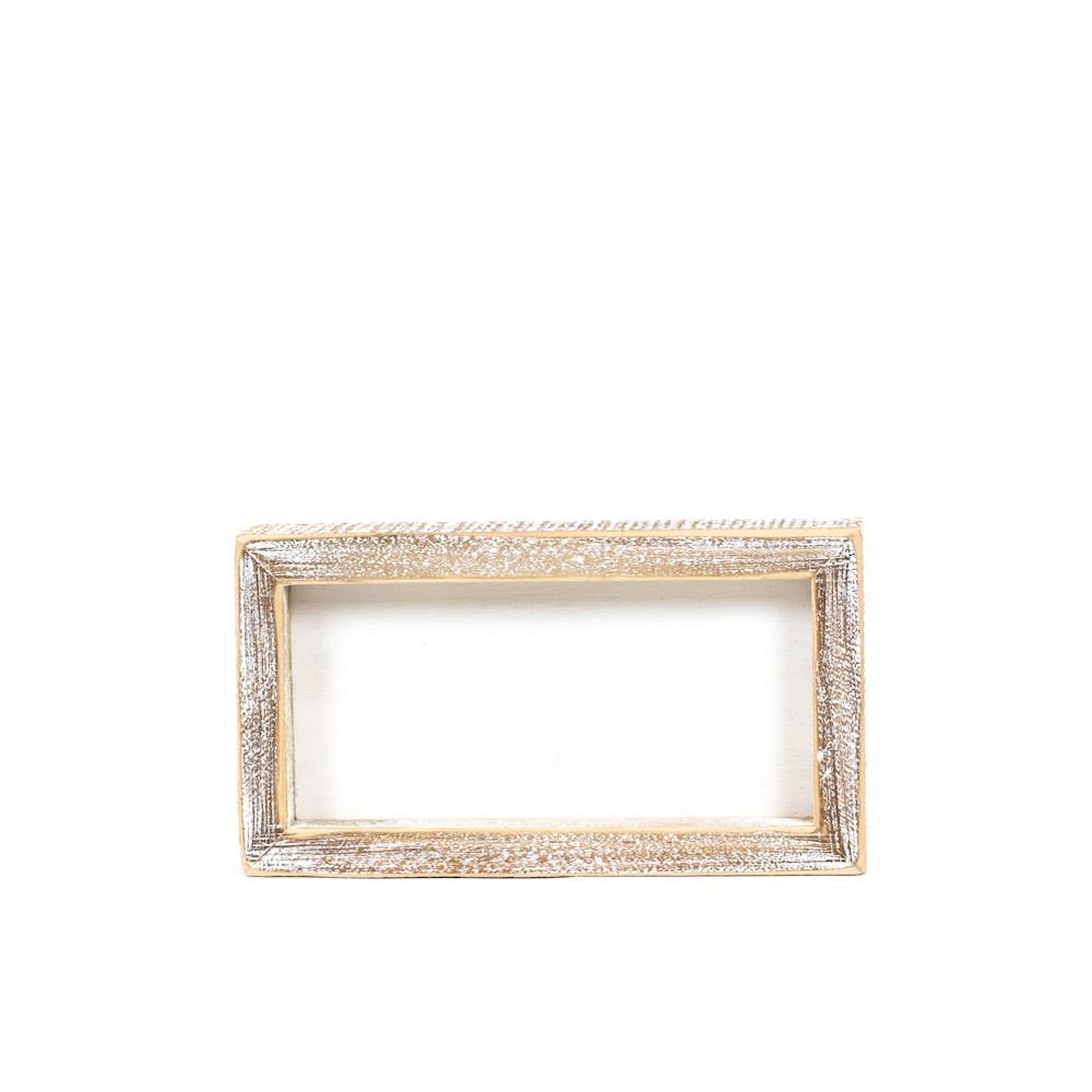 DIY Wood Frame Sign with White Insert