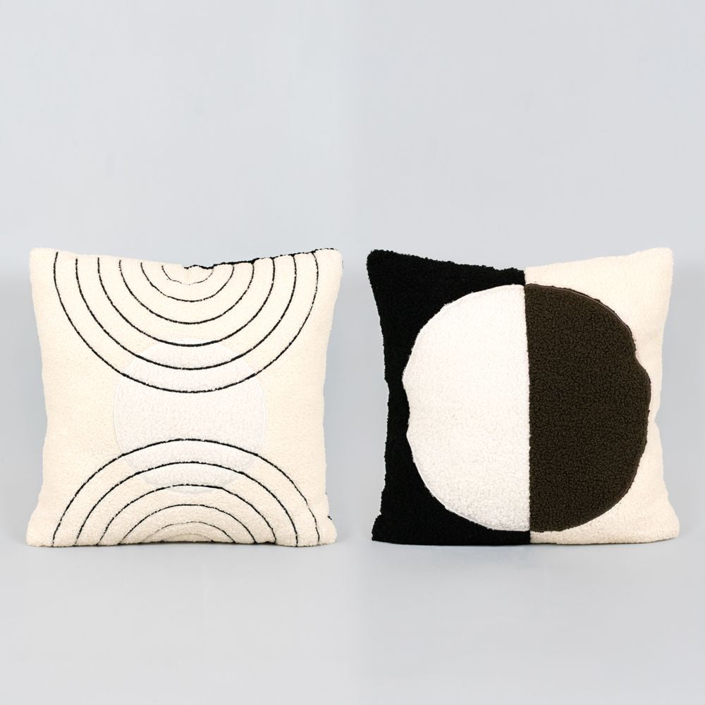 16x16 Reversible Pillow - Multicolor Circles