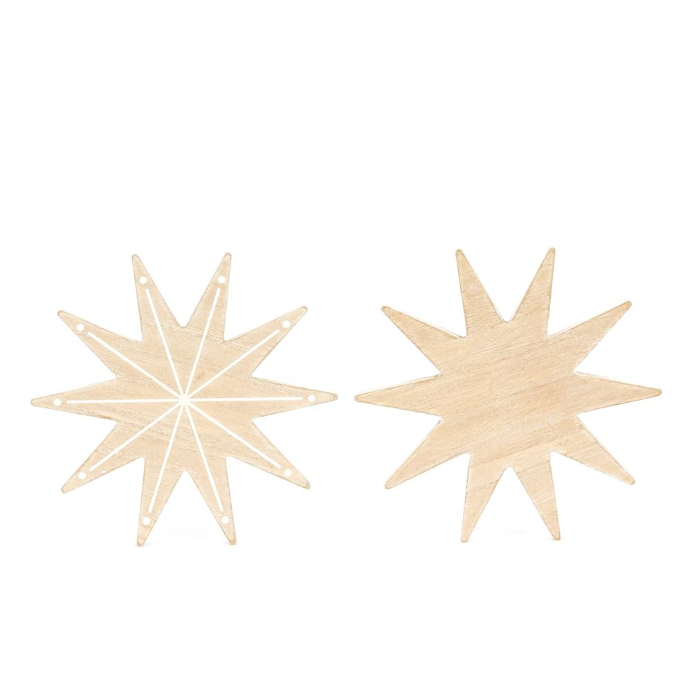 Sunburst Wood Decorative Shape