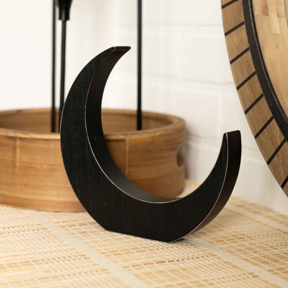 Moon Wood Chunky Shape - Black Neutral Mod Collection