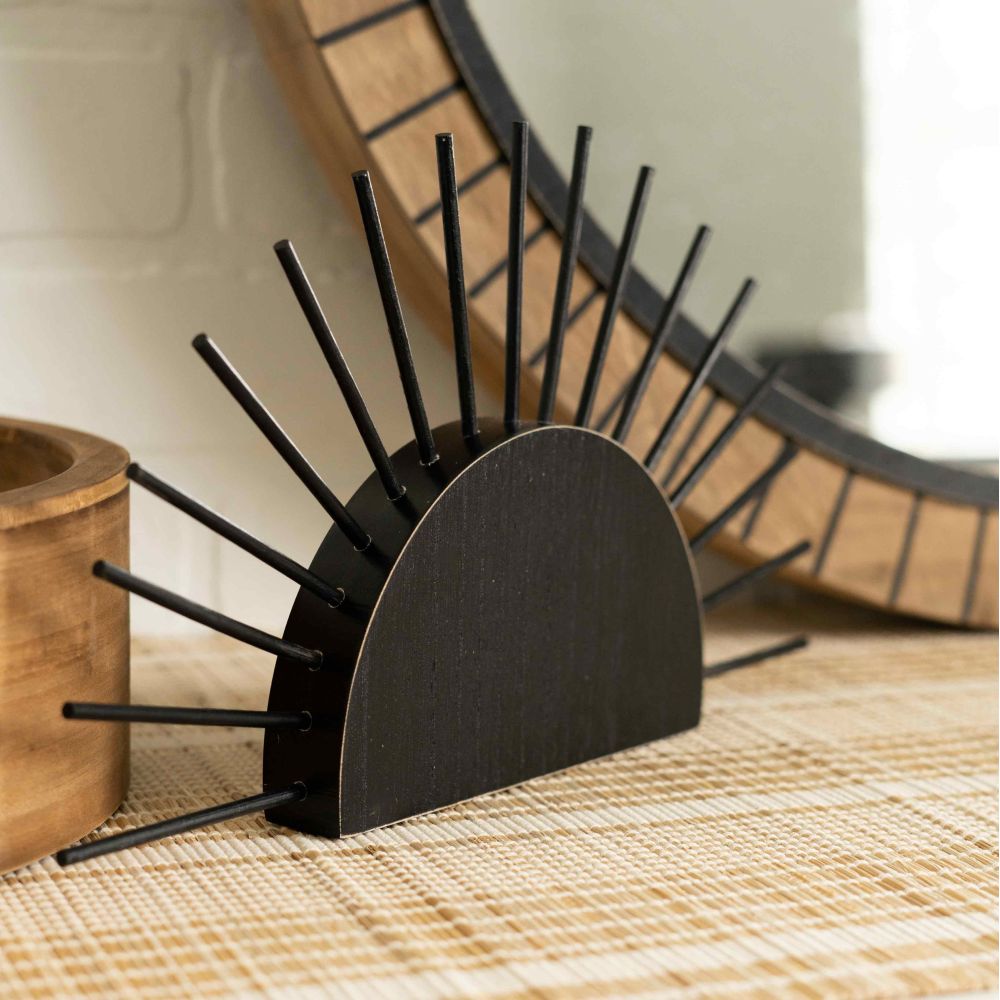 Chunky Sun Wood Shape - Black Neutral Mod Collection