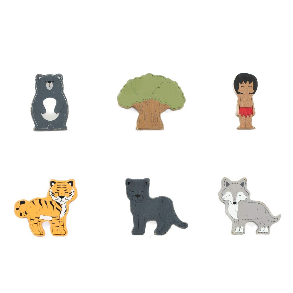 Jungle Book Wood Shapes Set of 6