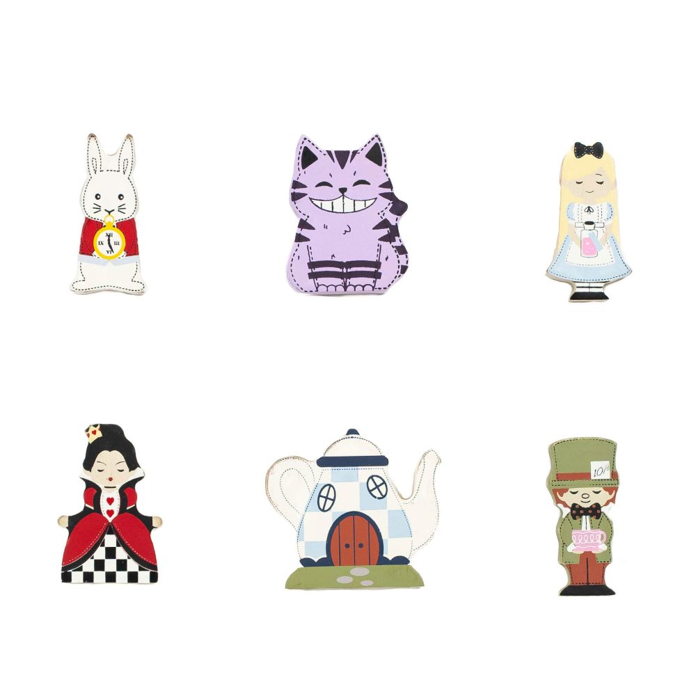 Woodland Story Book Alice Wood Shapes Set of 6