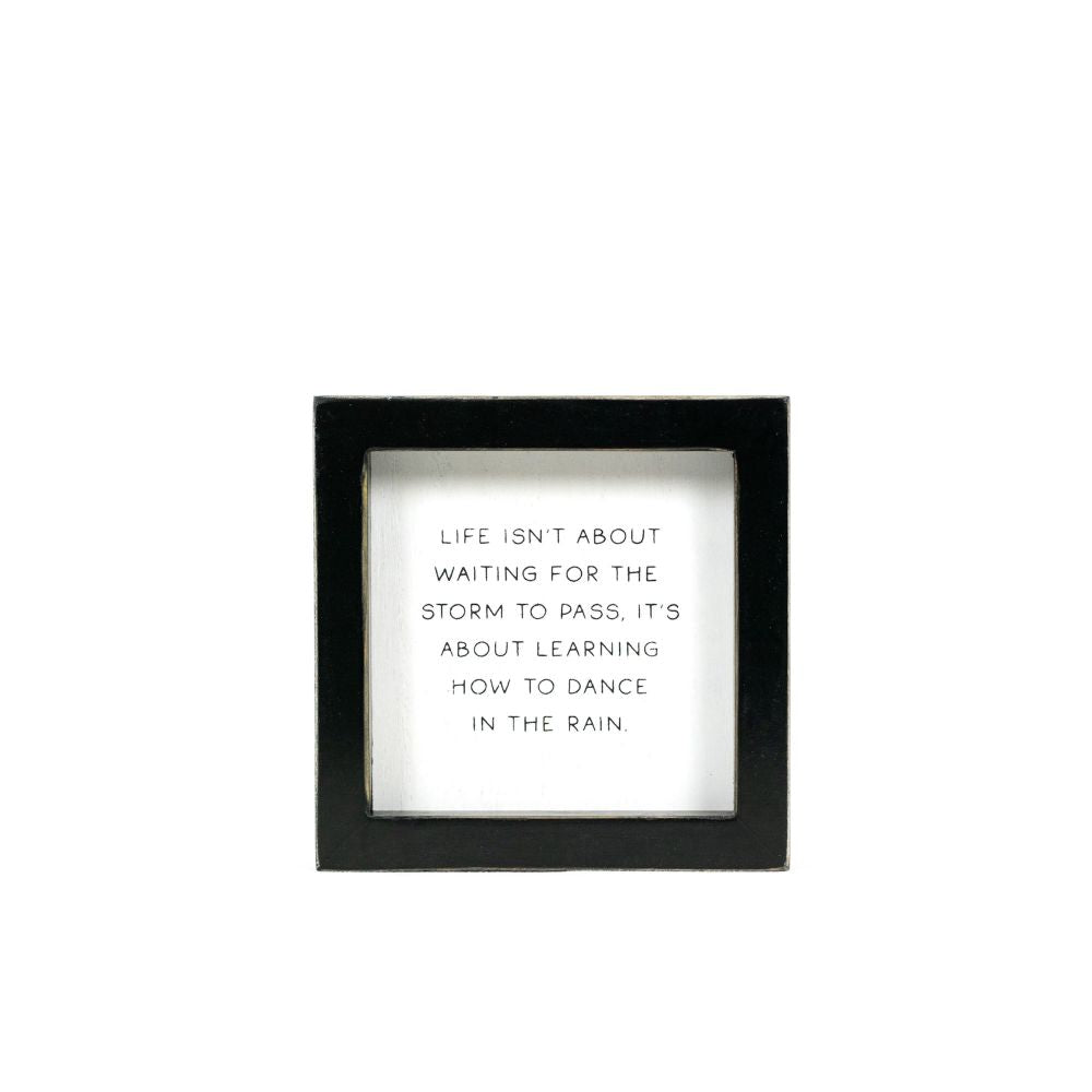 Storm Dance Wood Frame Sign