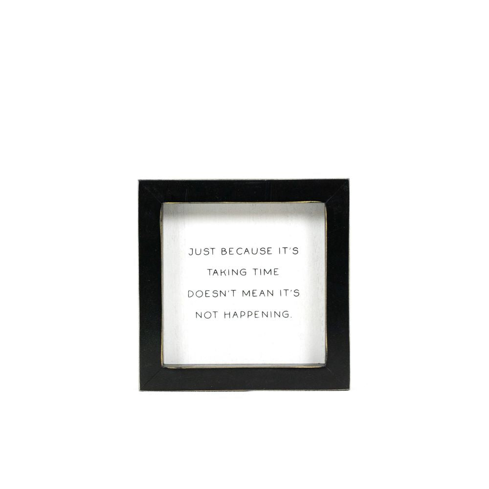 Dwella Decor Scripty Time Motivational Wood Sign
