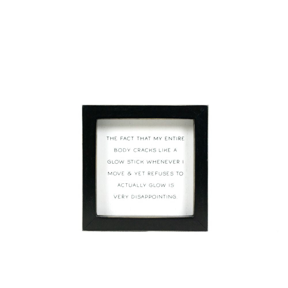 Body Cracks Wood Sign | Witty Home Decor