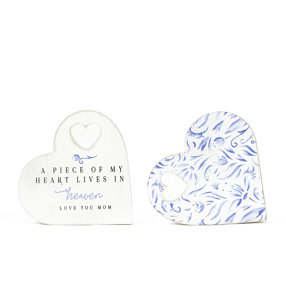Reversible Wood Heart Memorial Tabletop