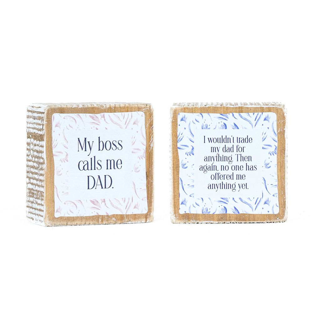 3x3 Reversible Wood Frame Sign - Mothers Day Gift