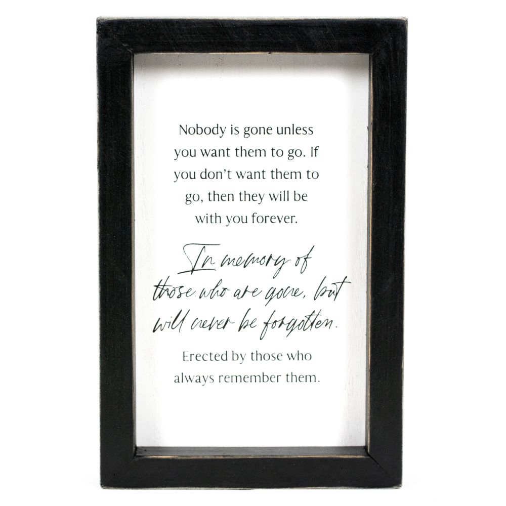 Memory Wooden Frame Sign - Remember When Collection