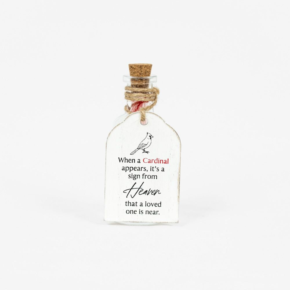 Cardinal Remembrance Wood Tag/Container