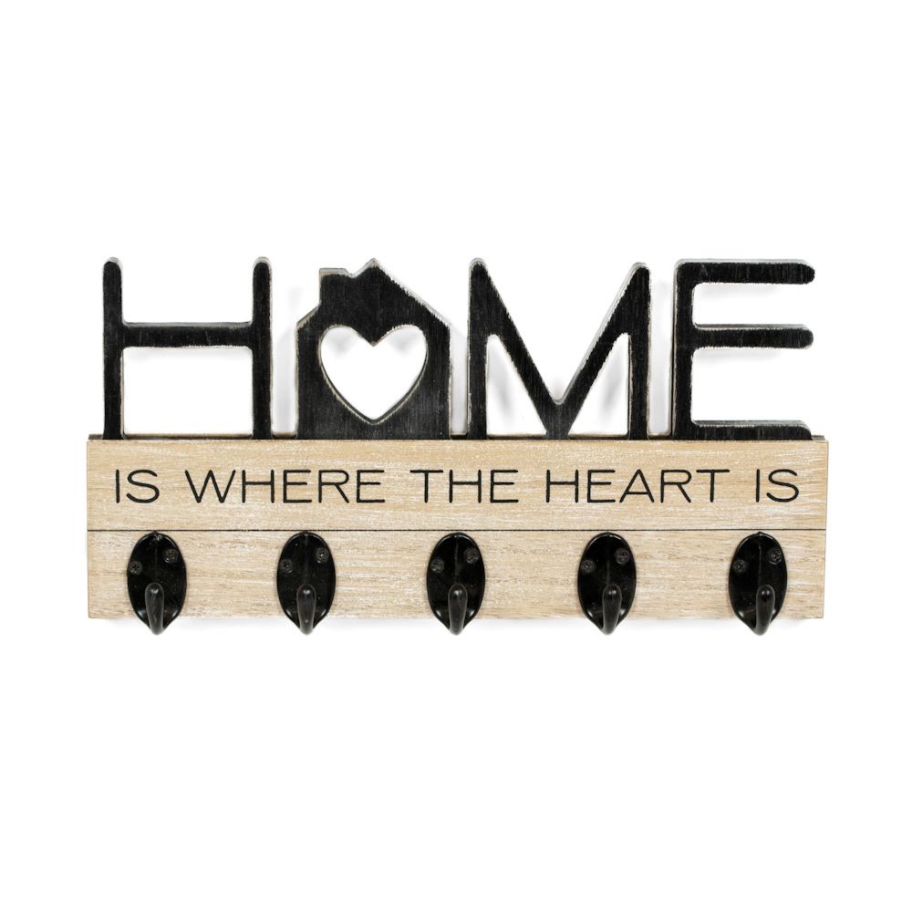 HOME Wood Hookboard - Natural & Black