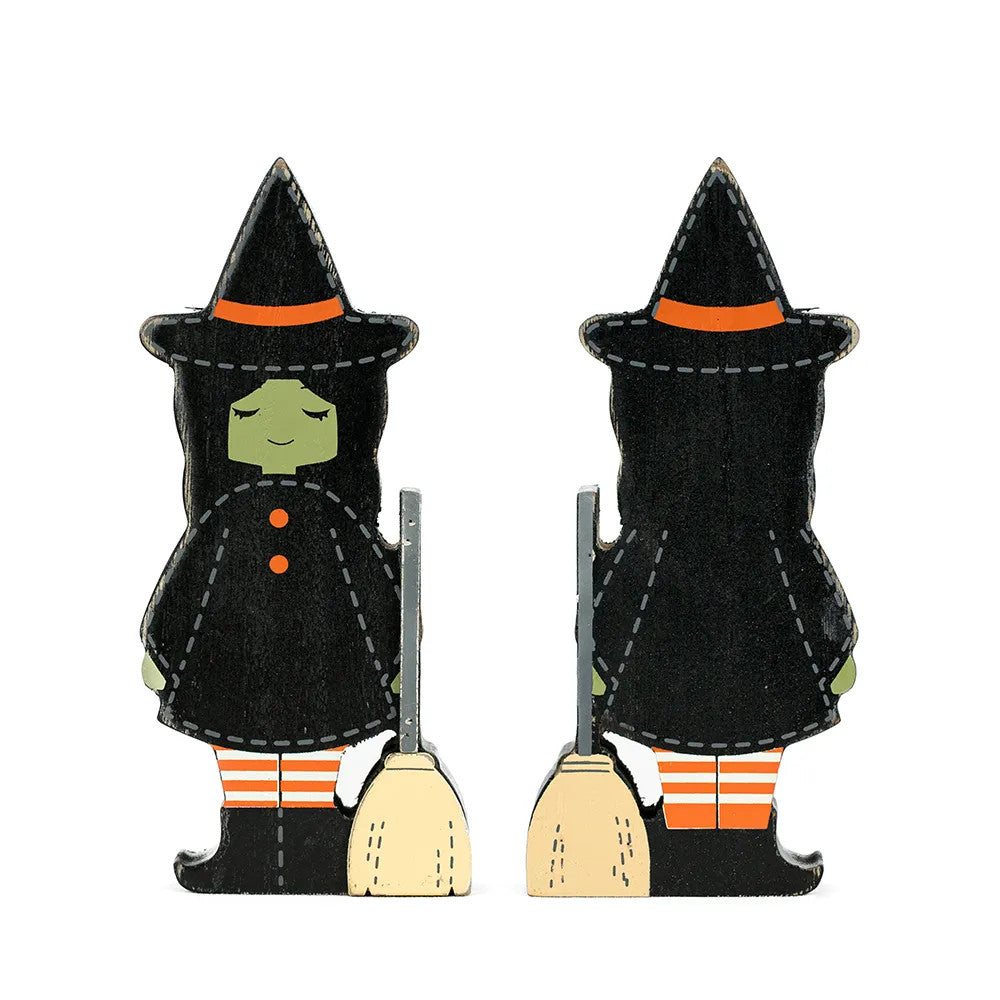 Halloween Witch Wood Decor - Multicolor Spookable Collection