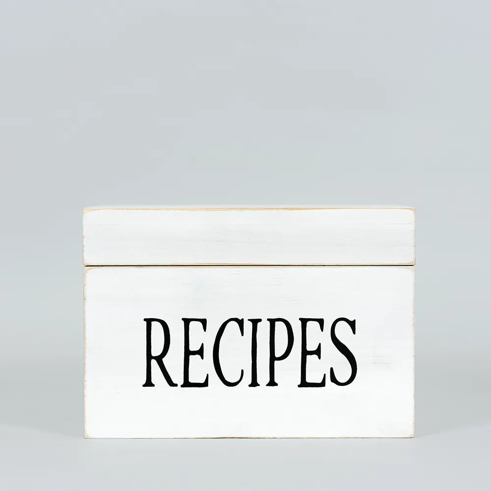 Pumpkins & Sweets Wooden Recipe Box