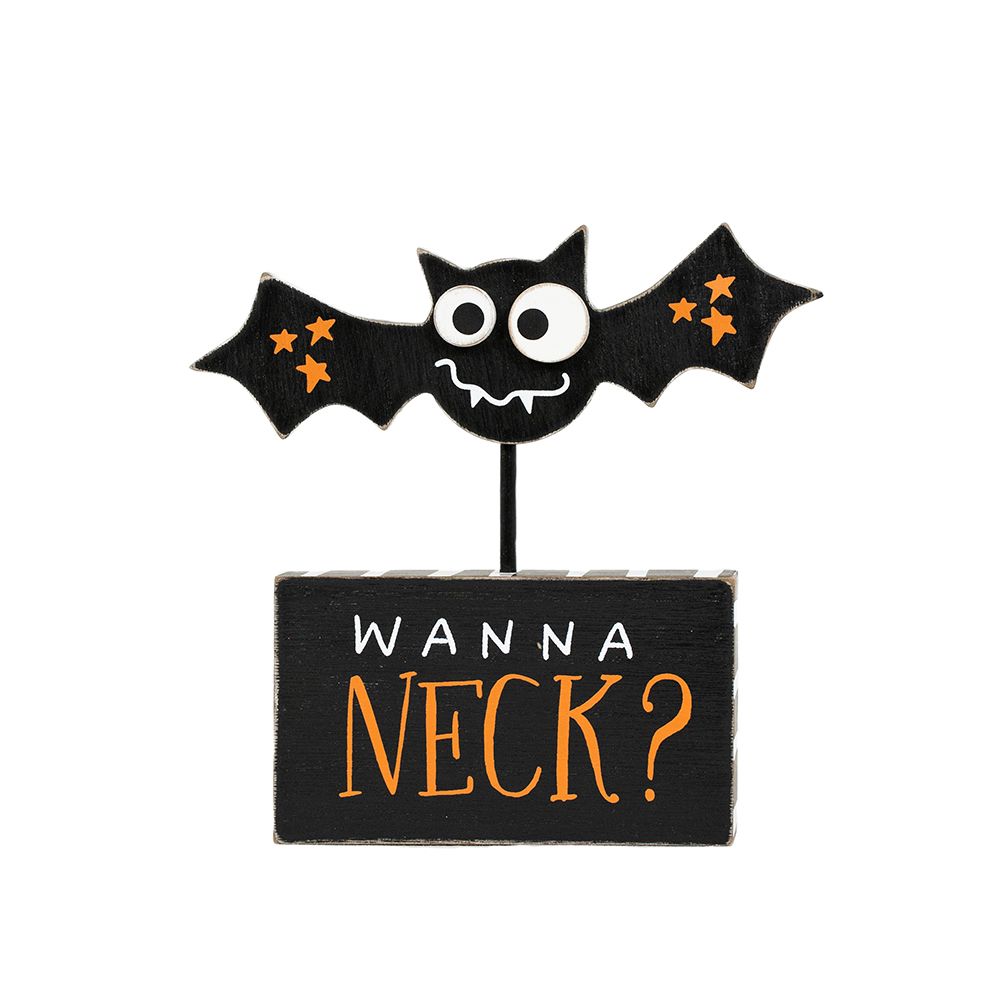 Wooden Bat Display - Pumpkins & Sweets Collection