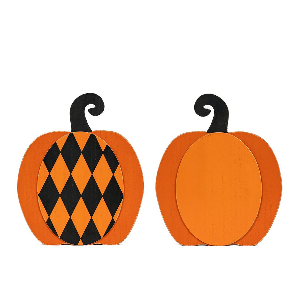 Pumpkin Wood Cutout - Halloween Home Decor