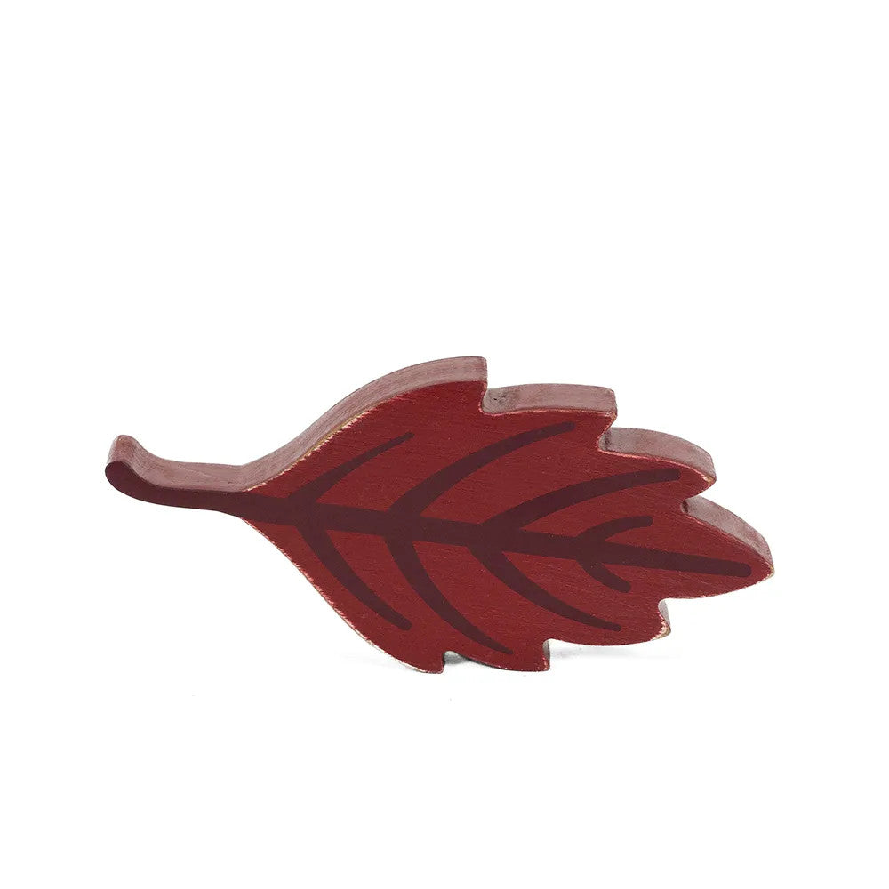 Wooden Leaf Pumpkin - Rustic Fall Decor