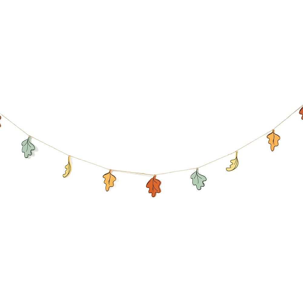 Sweet & Spooky Wooden Leaf Garland