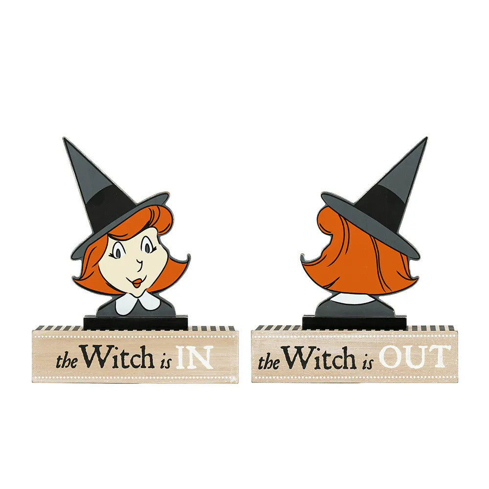 Witch Wood Block Decor - Sweet & Spooky