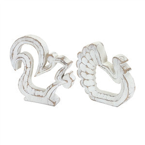 Turkey and Squirrel Outline Decor Set