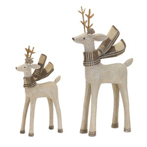 Decorative Reindeer Set of 2 - Multi-Color