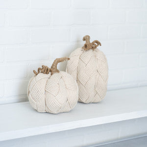 Rustic Rope Pumpkins - Set of 2 Sizes
