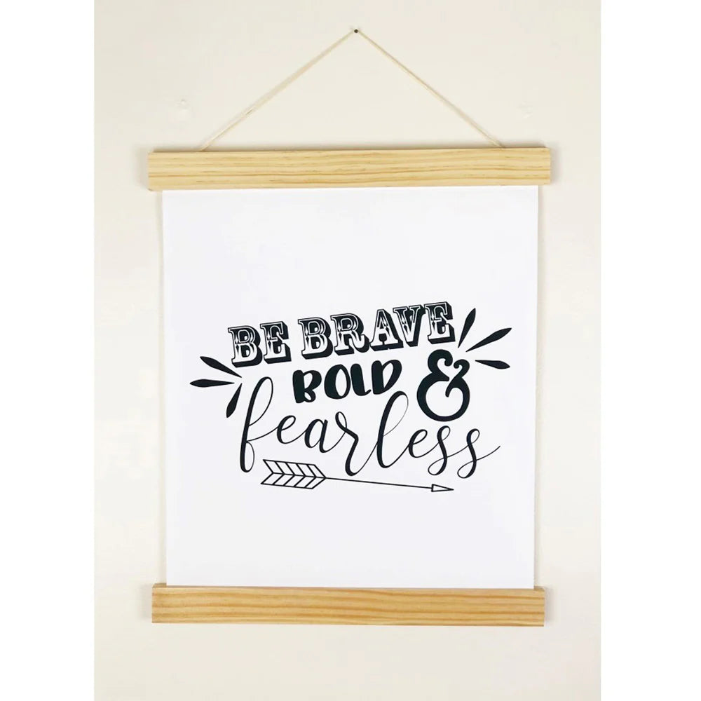 Click Sticks 17" Natural Set Be Brave, Believe, Be Happy