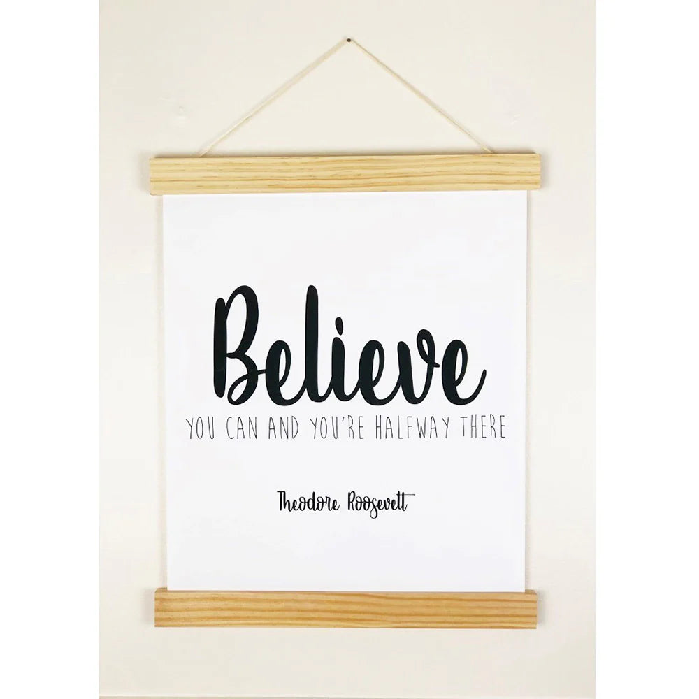 Click Sticks 17" Natural Set Be Brave, Believe, Be Happy