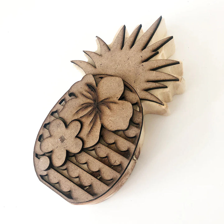 Pineapple DIY wood decoration