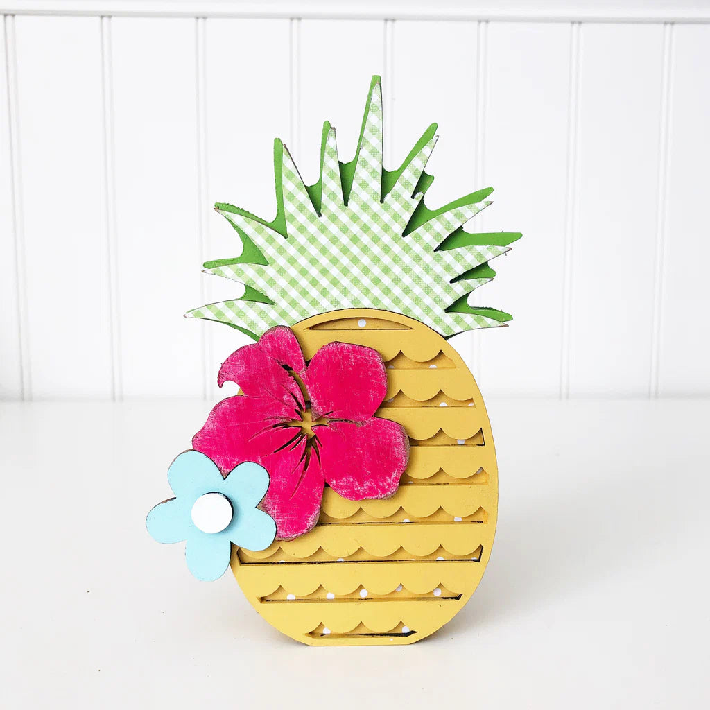 Pineapple DIY wood decoration