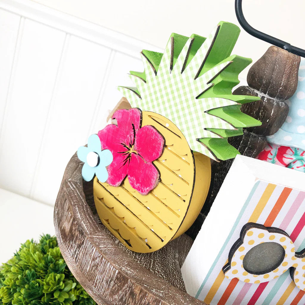 Pineapple DIY wood decoration