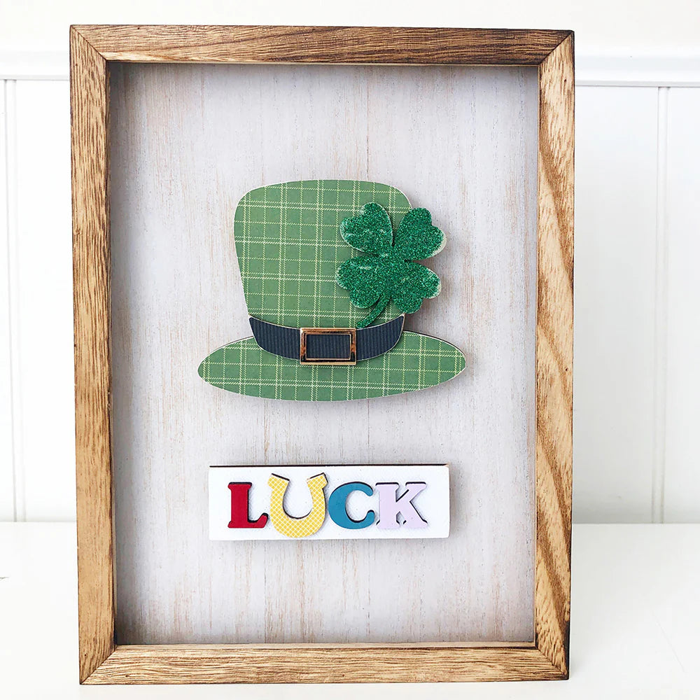 Glitter Green LUCK-Wood Insert