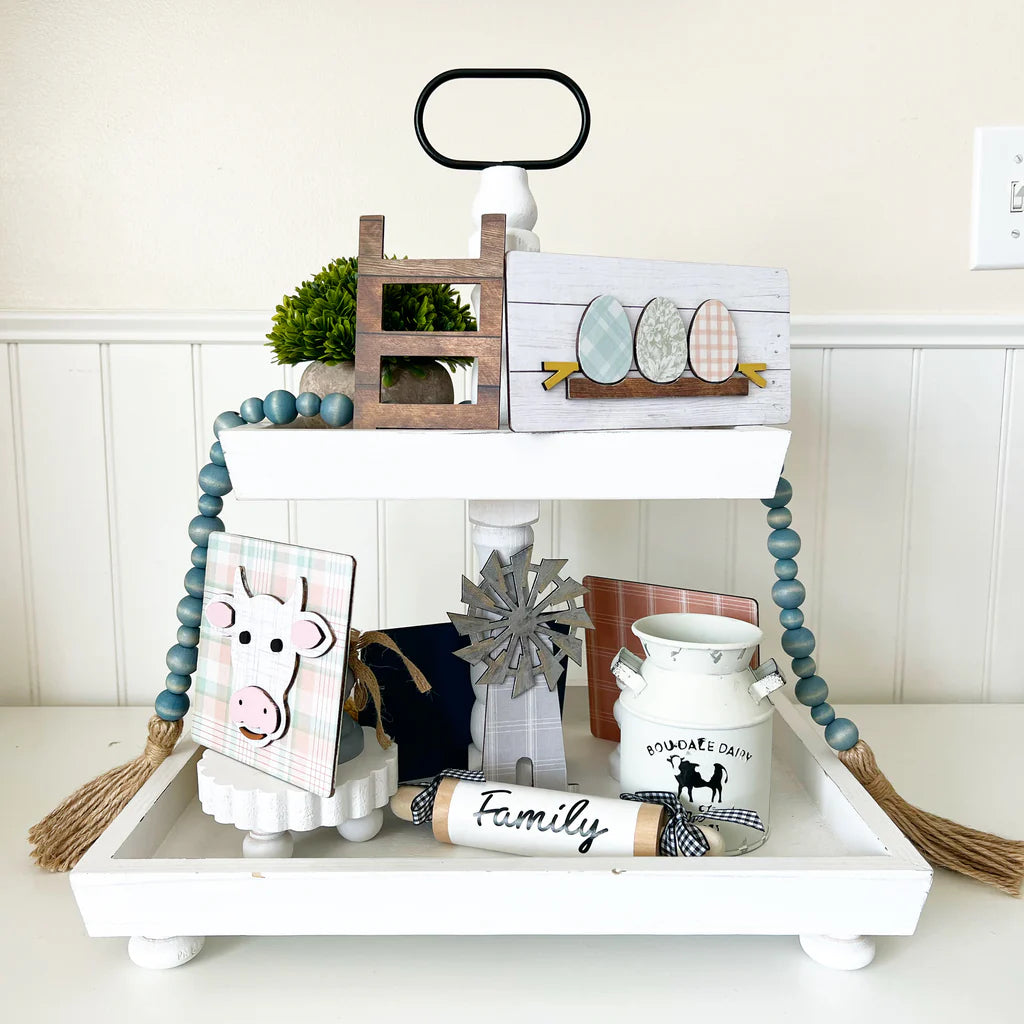 Tiered Tray Set - Farm Fresh