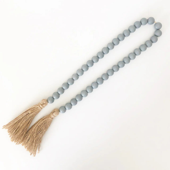 Wood Beads - Slate Grey