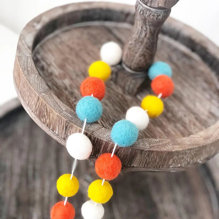 Felt Balls Garland - Summer