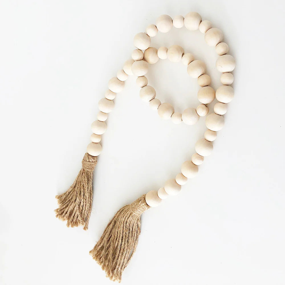 Wood Beads - Natural Large & Small