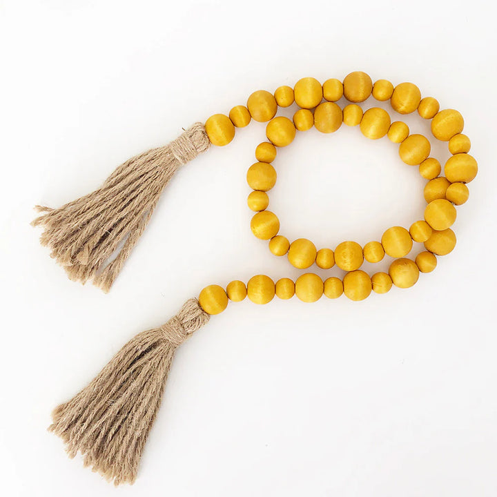 Wood Beads - Touch of Yellow