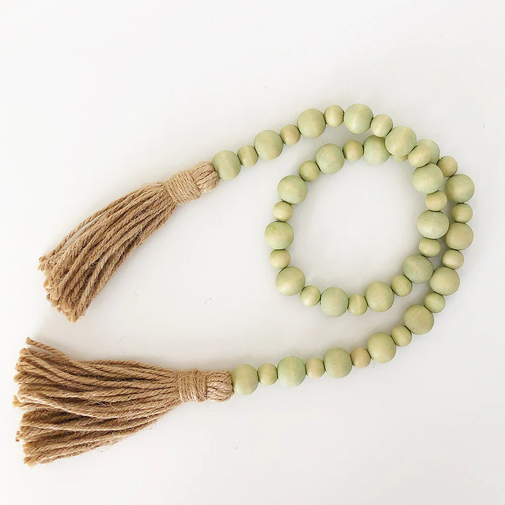 Wood Beads - Sea Foam