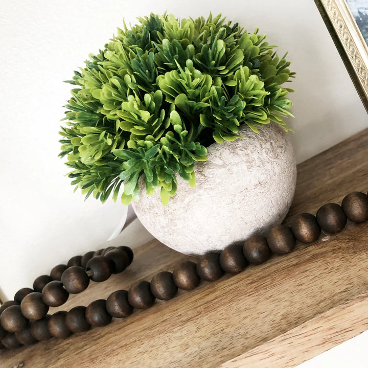 Wood Beads - Mini (Medium Small) Chocolate Brown 60" Long